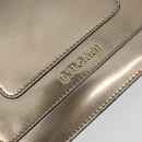 BVLGARI Serpenti Shoulder Bag Leather Gold Auth 189741A-18
