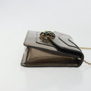 BVLGARI Serpenti Shoulder Bag Leather Gold Auth 189741A-3