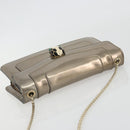 BVLGARI Serpenti Shoulder Bag Leather Gold Auth 189741A-6