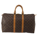 LOUIS VUITTON Monogram Keepall 45 Boston Bag M41428 LV Auth 189744-3