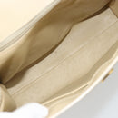 LOEWE Hand Bag Leather 2way Ivory Gold Auth 189745A-11