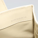 LOEWE Hand Bag Leather 2way Ivory Gold Auth 189745A-12
