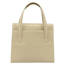 LOEWE Hand Bag Leather 2way Ivory Gold Auth 189745A-2