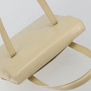 LOEWE Hand Bag Leather 2way Ivory Gold Auth 189745A-6