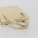 LOEWE Hand Bag Leather 2way Ivory Gold Auth 189745A-7