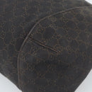 GUCCI GG Canvas Shoulder Bag Black 101292 Auth 189748A-10