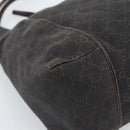 GUCCI GG Canvas Shoulder Bag Black 101292 Auth 189748A-13