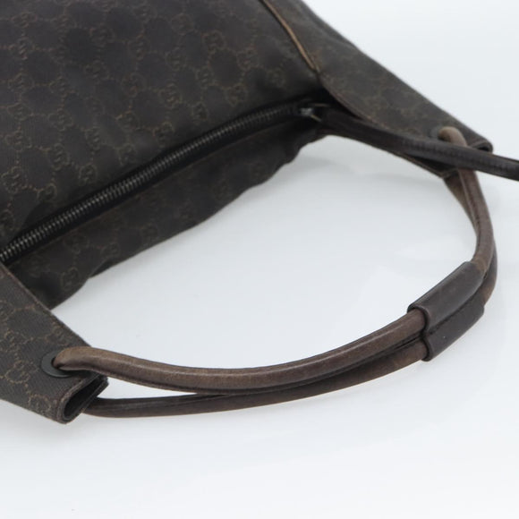 GUCCI GG Canvas Shoulder Bag Black 101292 Auth 189748A