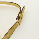 Miu Miu Tote Bag Leather 2way Yellow Gold Auth 189749M-10