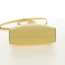 Miu Miu Tote Bag Leather 2way Yellow Gold Auth 189749M-5