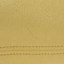 Miu Miu Tote Bag Leather 2way Yellow Gold Auth 189749M-6
