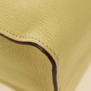 Miu Miu Tote Bag Leather 2way Yellow Gold Auth 189749M-16