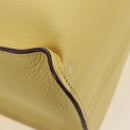 Miu Miu Tote Bag Leather 2way Yellow Gold Auth 189749M-18