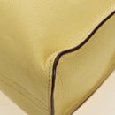 Miu Miu Tote Bag Leather 2way Yellow Gold Auth 189749M-19