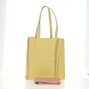 Miu Miu Tote Bag Leather 2way Yellow Gold Auth 189749M-12