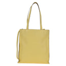 Miu Miu Tote Bag Leather 2way Yellow Gold Auth 189749M-2