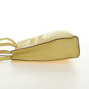 Miu Miu Tote Bag Leather 2way Yellow Gold Auth 189749M-3