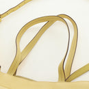 Miu Miu Tote Bag Leather 2way Yellow Gold Auth 189749M-14