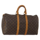 LOUIS VUITTON Monogram Keepall 45 Boston Bag M41428 LV Auth 189750-1