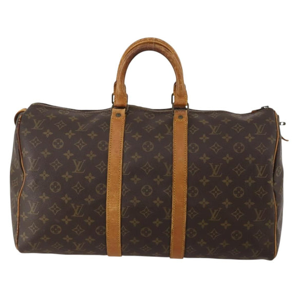 LOUIS VUITTON Monogram Keepall 45 Boston Bag M41428 LV Auth 189750