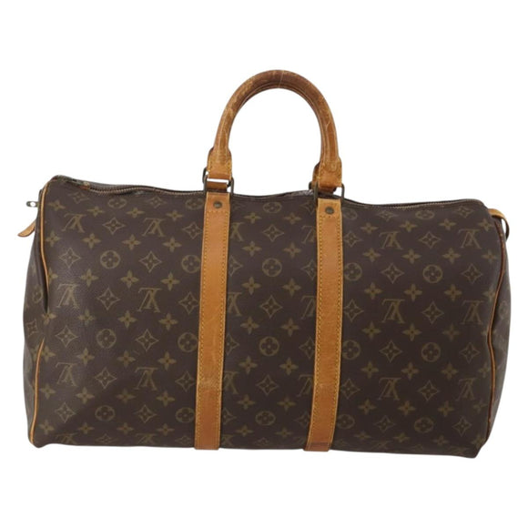 LOUIS VUITTON Monogram Keepall 45 Boston Bag M41428 LV Auth 189750