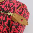 LOUIS VUITTON Monogram Graffiti Speedy 30 Hand Bag Pink M93704 LV Auth 189751SAM-18