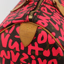 LOUIS VUITTON Monogram Graffiti Speedy 30 Hand Bag Pink M93704 LV Auth 189751SAM-20