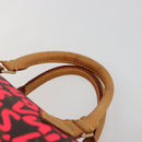 LOUIS VUITTON Monogram Graffiti Speedy 30 Hand Bag Pink M93704 LV Auth 189751SAM-8