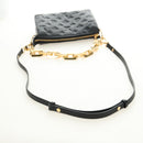 LOUIS VUITTON Monogram Emboss Kussan BB Bag Black M21259 LV Auth 189752SV-9
