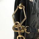 LOUIS VUITTON Monogram Emboss Kussan BB Bag Black M21259 LV Auth 189752SV-21