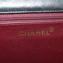CHANEL Matelasse Chain Shoulder Bag Lamb Skin Black Gold CC Auth 189753V-23