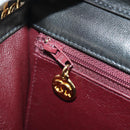 CHANEL Matelasse Chain Shoulder Bag Lamb Skin Black Gold CC Auth 189753V-26