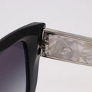 CHANEL Zonnebril metaal Zwart CC Auth 189755M-9