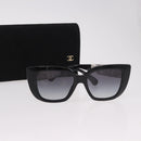 CHANEL Zonnebril metaal Zwart CC Auth 189755M-12