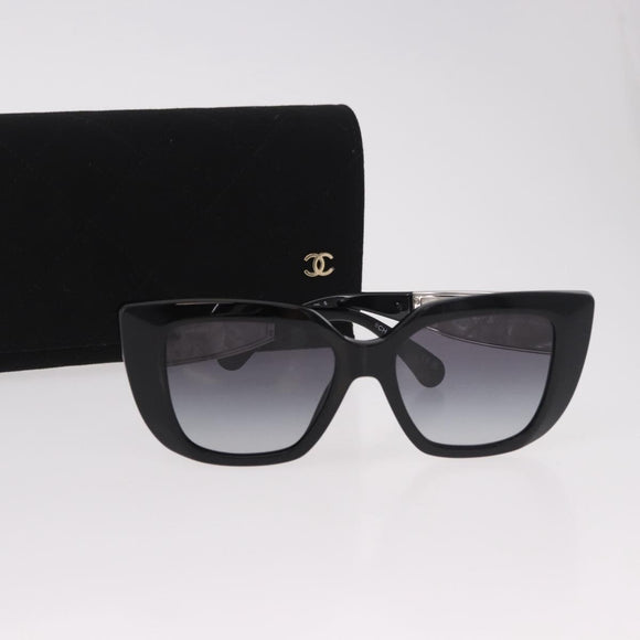 CHANEL Zonnebril metaal Zwart CC Auth 189755M