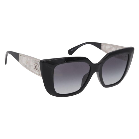 CHANEL Zonnebril metaal Zwart CC Auth 189755M