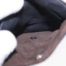 HERMES Shoes Polisher Leather Black Silver Auth 189758M-17