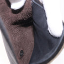 HERMES Shoes Polisher Leather Black Silver Auth 189758M-19