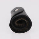 HERMES Shoes Polisher Leather Black Silver Auth 189758M-5