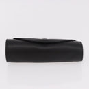 HERMES Shoes Polisher Leather Black Silver Auth 189758M-7