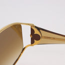 LOUIS VUITTON Jasmine Sunglasses metal Gold Tone Z0306U LV Auth 189759M-9