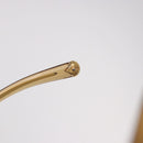 LOUIS VUITTON Jasmine Sunglasses metal Gold Tone Z0306U LV Auth 189759M-17