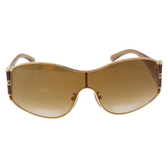 LOUIS VUITTON Jasmine Sunglasses metal Gold Tone Z0306U LV Auth 189759M