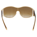 LOUIS VUITTON Jasmine Sunglasses metal Gold Tone Z0306U LV Auth 189759M-2