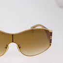 LOUIS VUITTON Jasmine Sunglasses metal Gold Tone Z0306U LV Auth 189759M-4