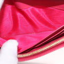 PRADA Chain Shoulder Wallet Safiano leather Pink Gold Auth 189760-20