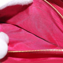 PRADA Chain Shoulder Wallet Safiano leather Pink Gold Auth 189760-11