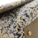 CHANEL Top Handle Chain Shoulder Bag Tweed 2way Multicolor Gold CC Auth 189761SM-14