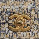CHANEL Top Handle Chain Shoulder Bag Tweed 2way Multicolor Gold CC Auth 189761SM-18