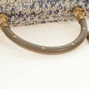 CHANEL Top Handle Chain Shoulder Bag Tweed 2way Multicolor Gold CC Auth 189761SM-7